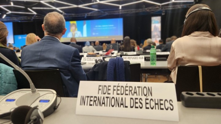 FIDE officials take part in the Global Refugee Forum in Geneva