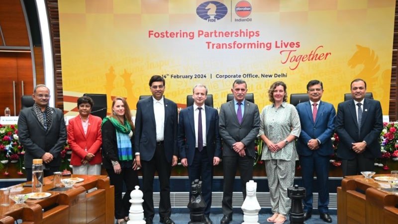 FIDE delegation visits headquarters of IndianOil Corporation